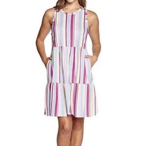 GAP Women's Striped‎ Tiered Sleeveless Dress Size Large